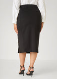 Button Detailed Midi Pencil Skirt