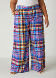 Plus Size Plaid Trousers Plus Size Spring Work Wear Plus Size Plaid Pants