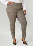Plaid Pull On Leggings
