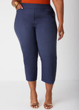 Pull On Mid Rise Capris