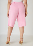 Pleated Crepe Shorts