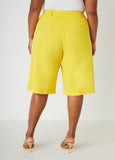 Pleated Crepe Shorts