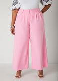 Plus Size Pleated Wide Leg Trousers