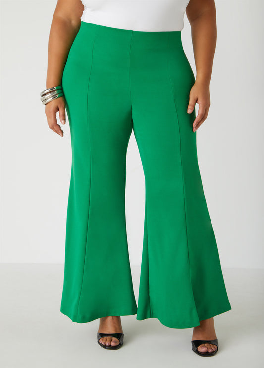 Plus Size High Rise Flared Pants
