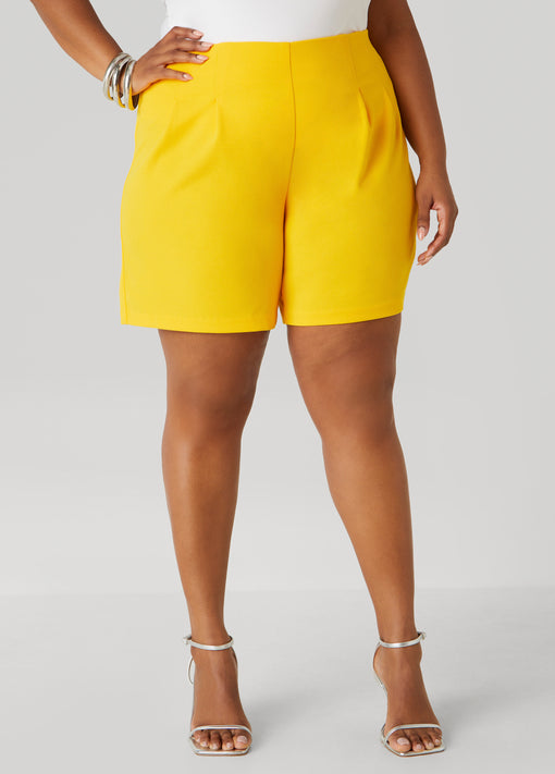 Matching Set Crepe High Rise Shorts