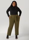 Belted Straight Leg Pants
