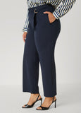 Belted Straight Leg Pants