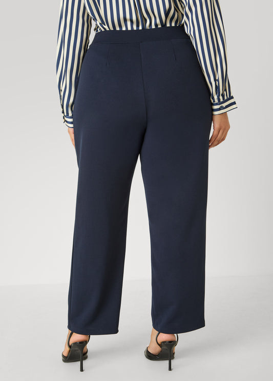 Belted Straight Leg Pants