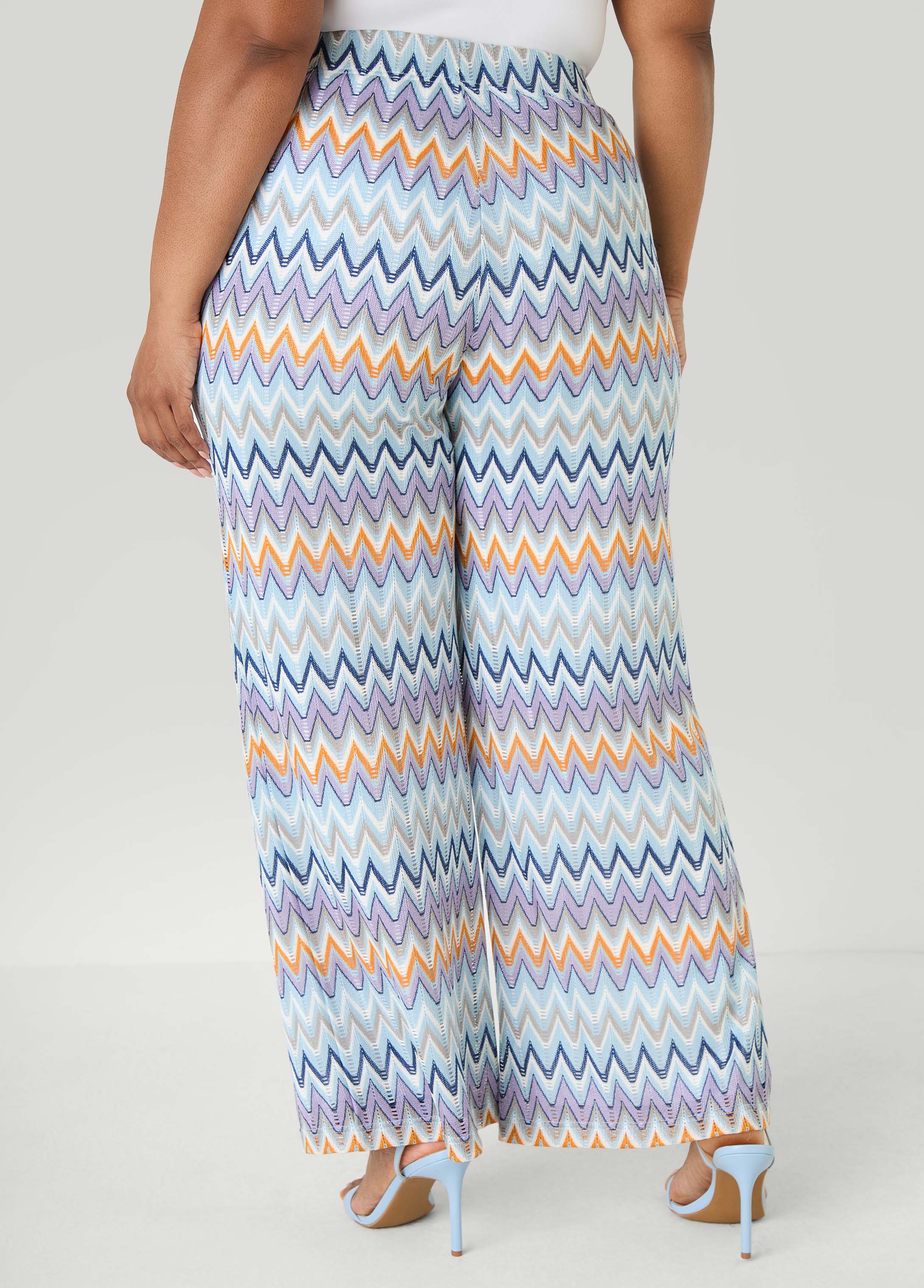 Chevron Knit Wide Leg Pants – Ashley Stewart