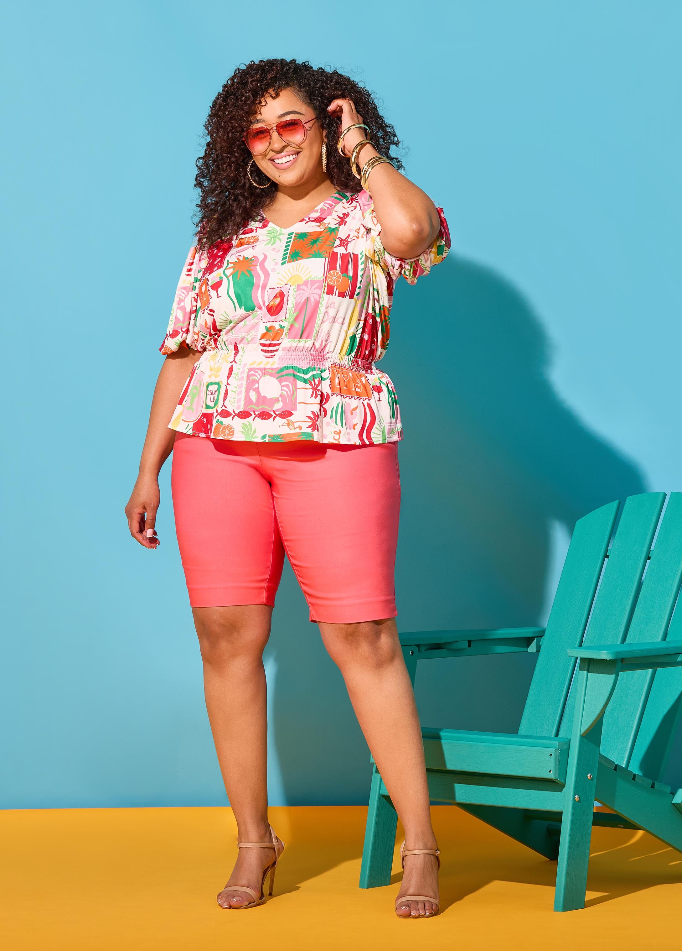 Plus Size Shorts Plus Size Bermuda Shorts Plus Size Summer Fashion Capris