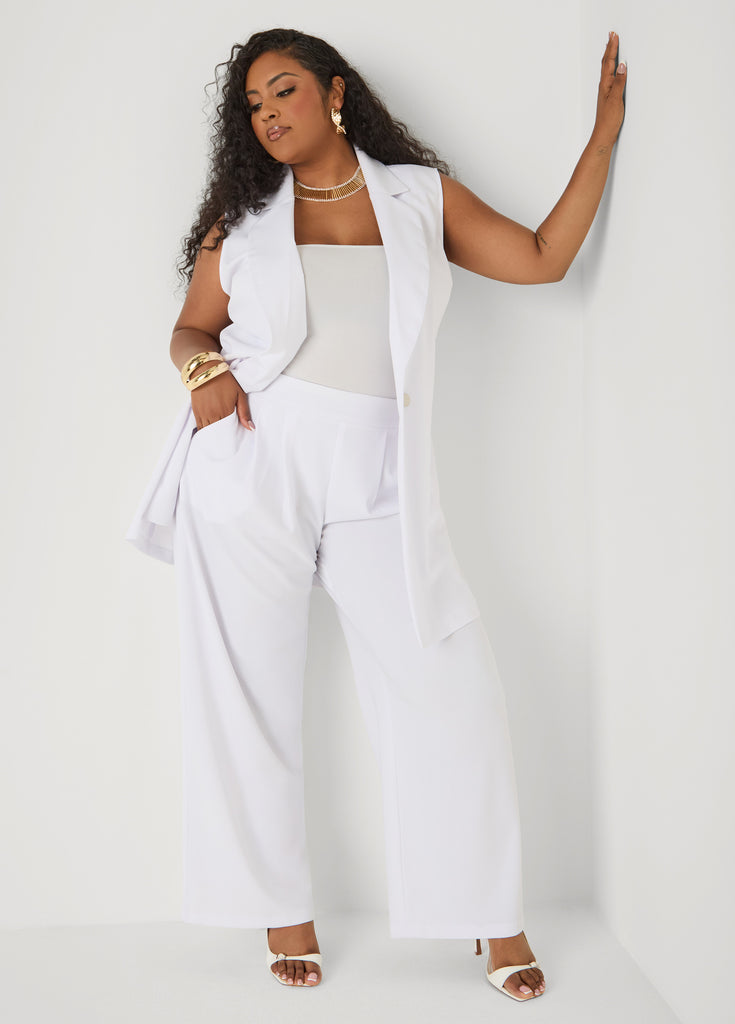 Pleated High Waist Pants – Ashley Stewart