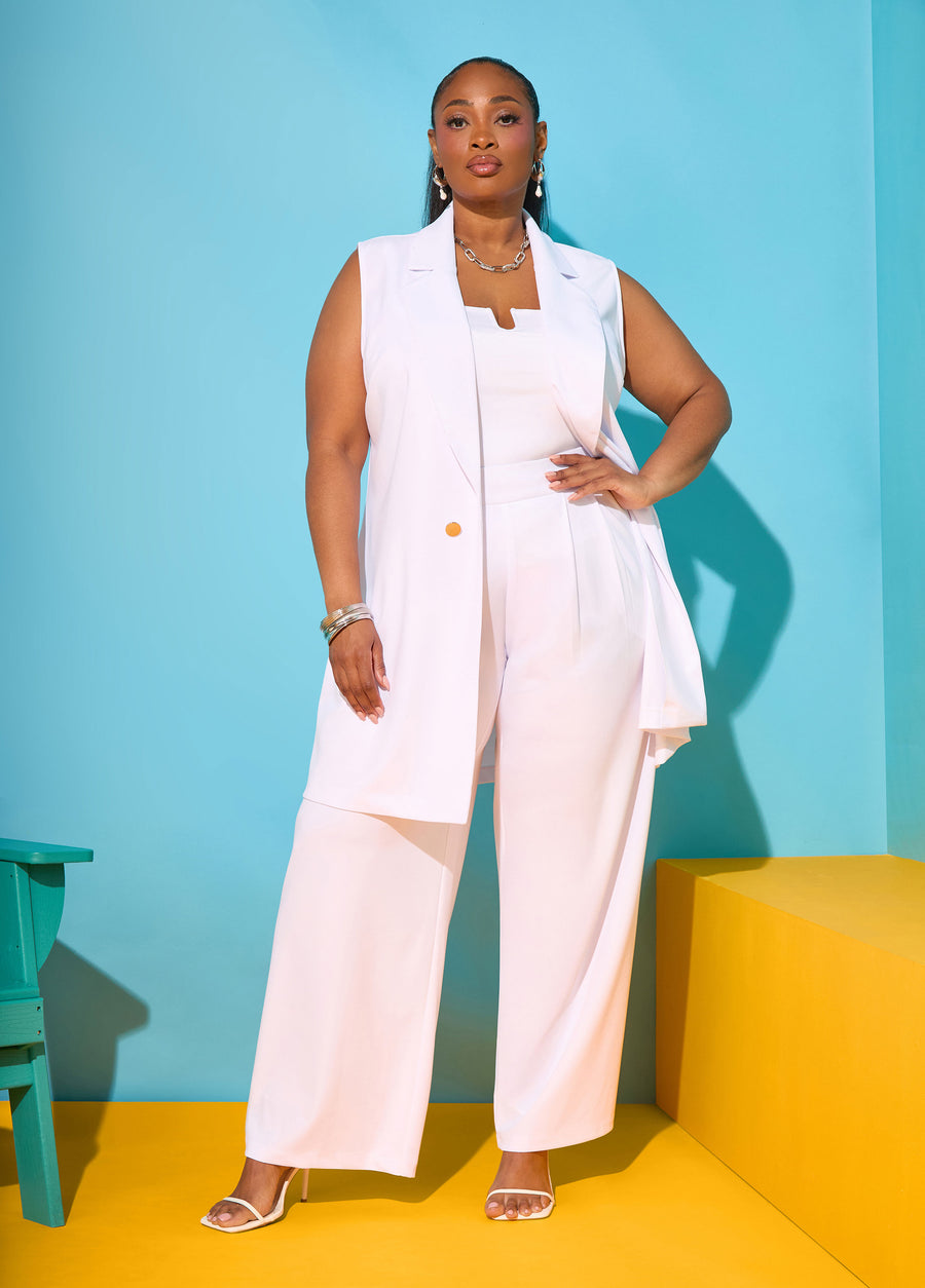 Pleated High Waist Pants