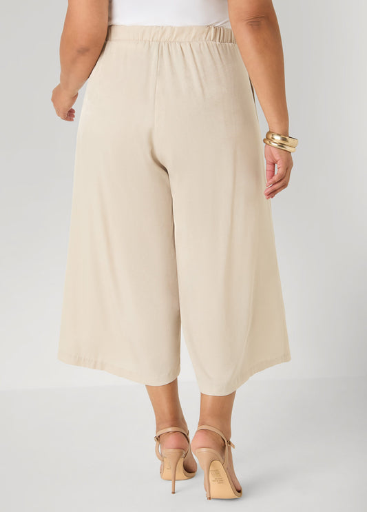 Sage Green Wide Leg Culottes