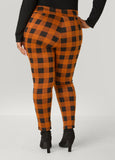 Mid Rise Buffalo Plaid Leggings