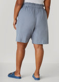Cotton And Linen Blend Shorts