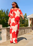 Floral Print Cotton Gauze Pants