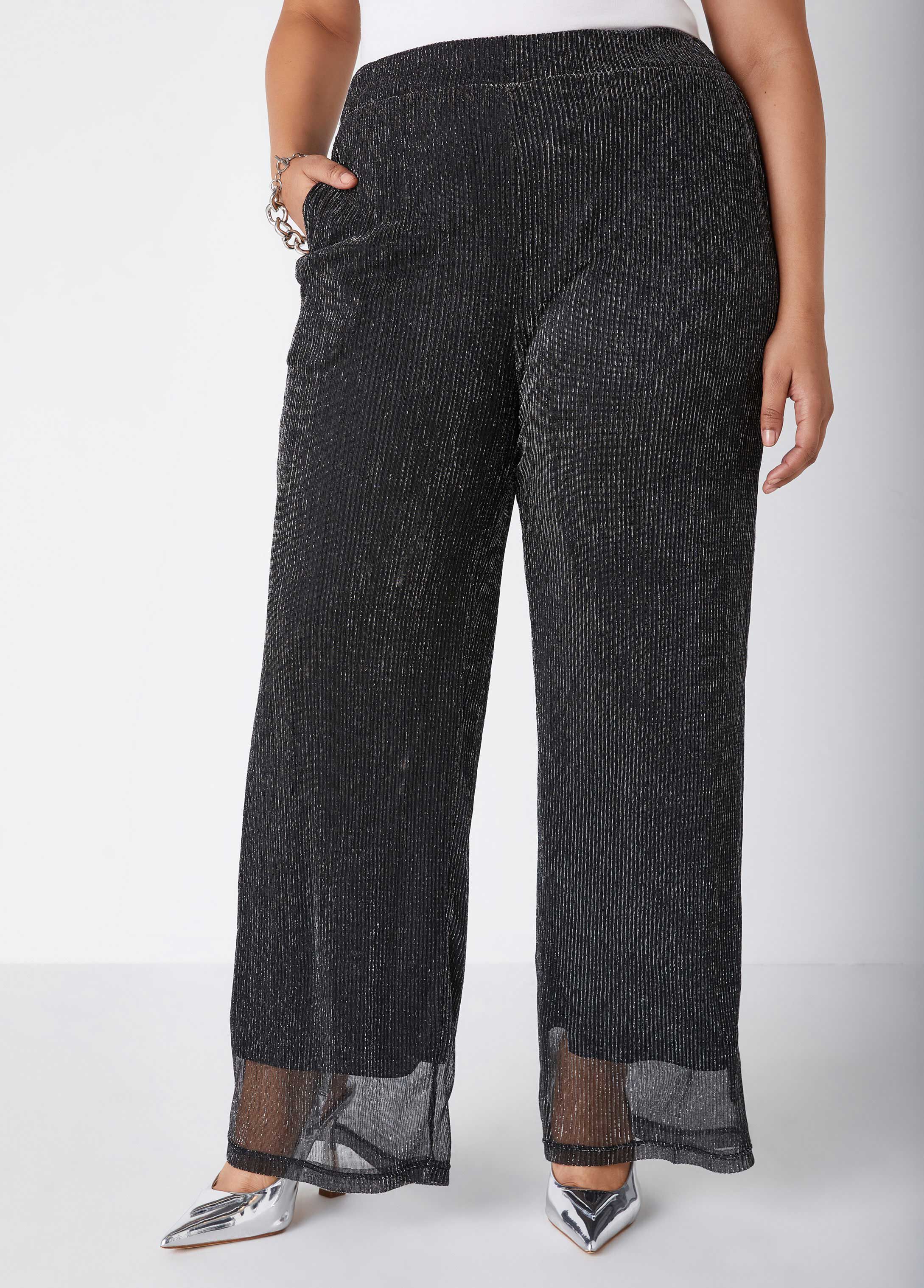 Plus Size Holiday Straight Leg Pants Plus Size Two Piece
