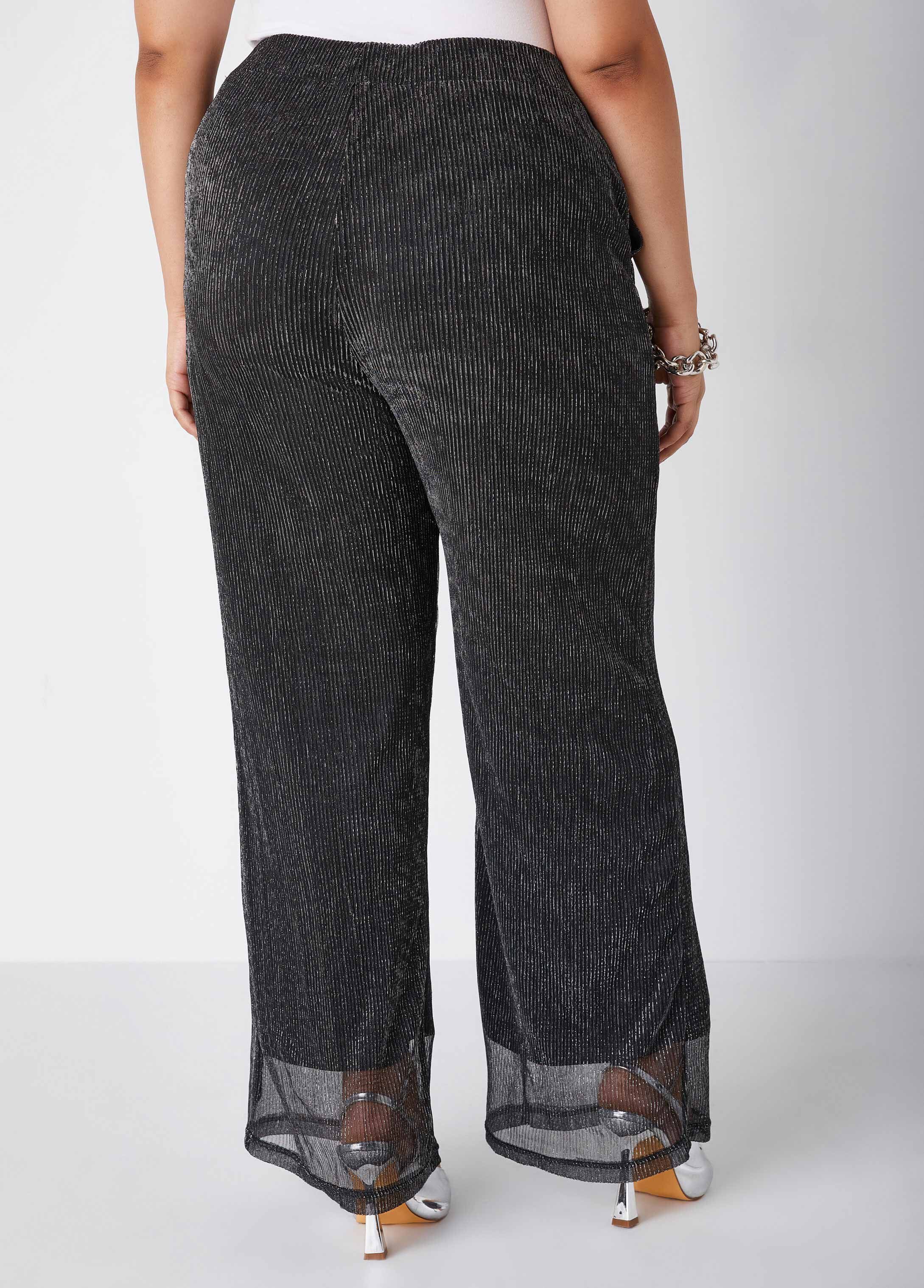 Plus Size Holiday Straight Leg Pants Plus Size Two Piece