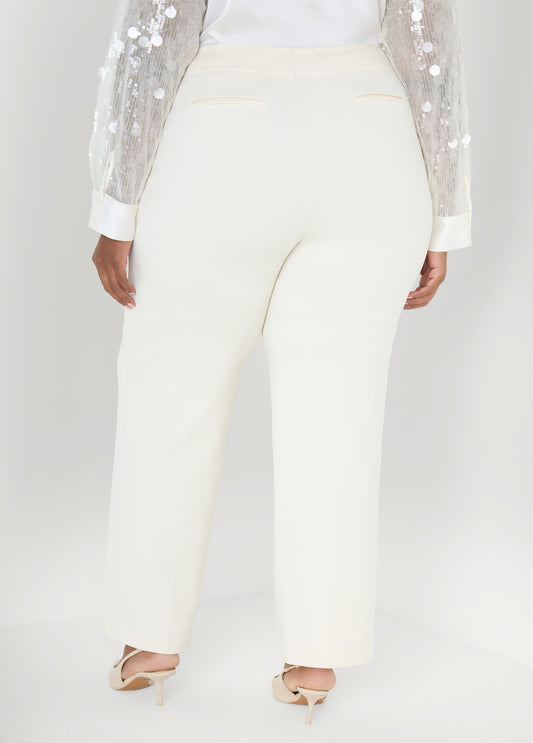 High Rise Straight Leg Trousers