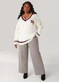 Ponte Pull On Wide Leg Pants