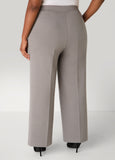 Ponte Pull On Wide Leg Pants