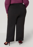 Pull On Ponte Wide Leg Pants