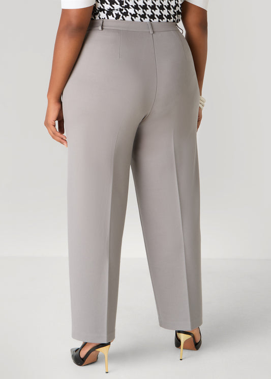 High Rise Ponte Trousers