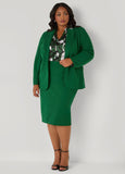 Ponte Slip On Pencil Skirt