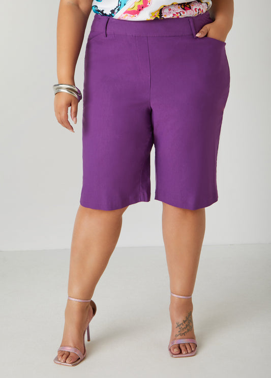 Plus Size Millennium High Rise Bermuda Shorts