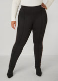 Pintucked Animal Paneled Leggings
