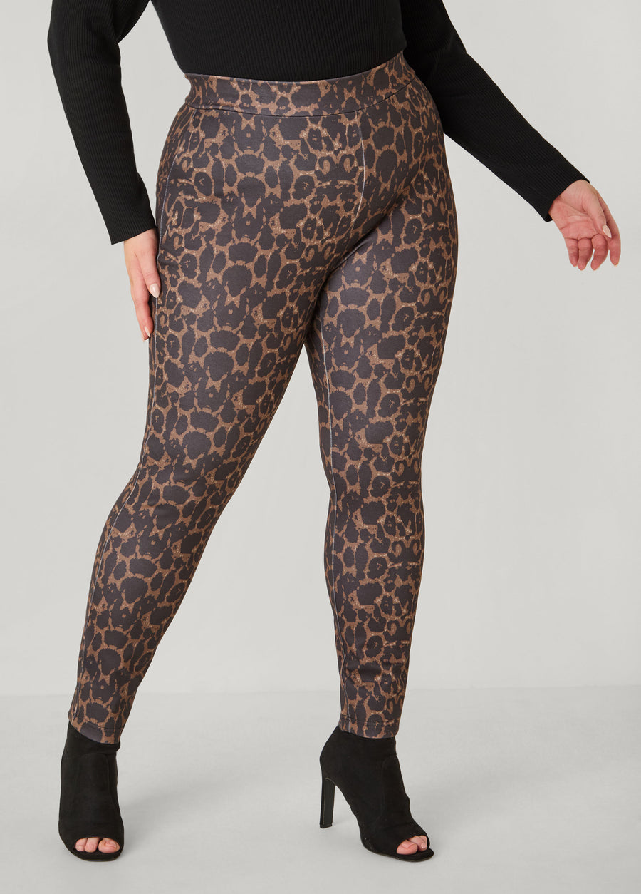 Animal Print Ponte Leggings