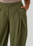Striped Wide Leg Envelope Pants