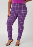 Pull On Plaid Leggings