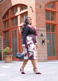 Plus Size Floral Midi Skirt Plus Size Flower Midaxi Skirt