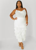 Fringed Maxi Skirt
