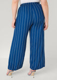 Pinstriped Pull On Pants