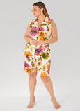 Watercolor Floral Print Shorts