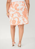 Paisley Print Wrap Skirt