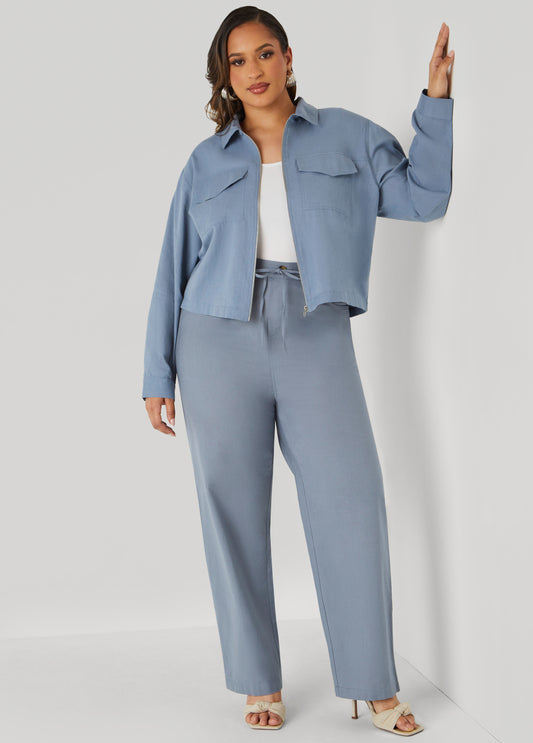 Plus Size Cotton And Linen Pants