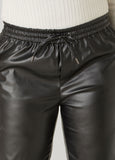 Faux Leather Drawstring Pants