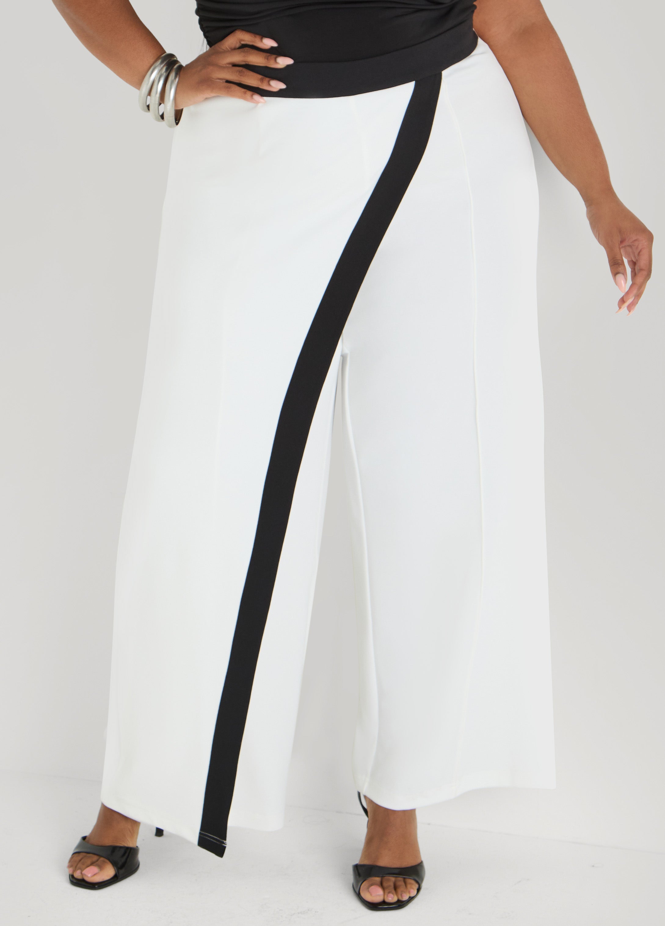 Layered Two Tone Pants