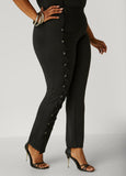 Snap Detailed Leggings