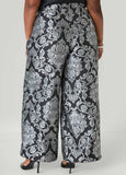 Jacquard Wide Leg Pants