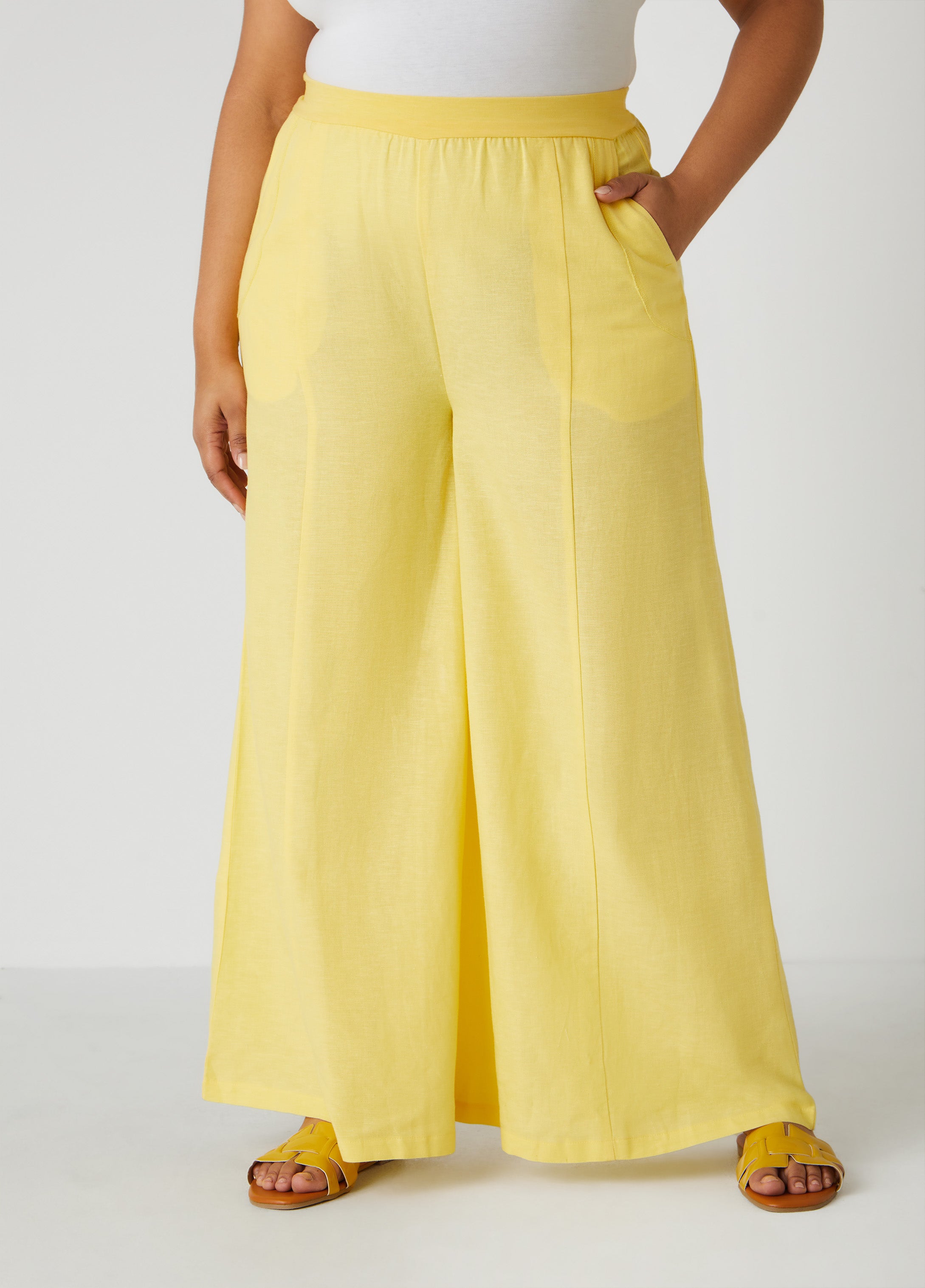 Pull On Wide Leg Pants