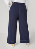 Seam Detailed Wide Leg Pants
