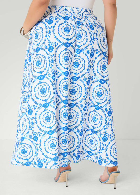 Floral Print Maxi Skirt