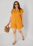 Whipstitched Textured Shorts