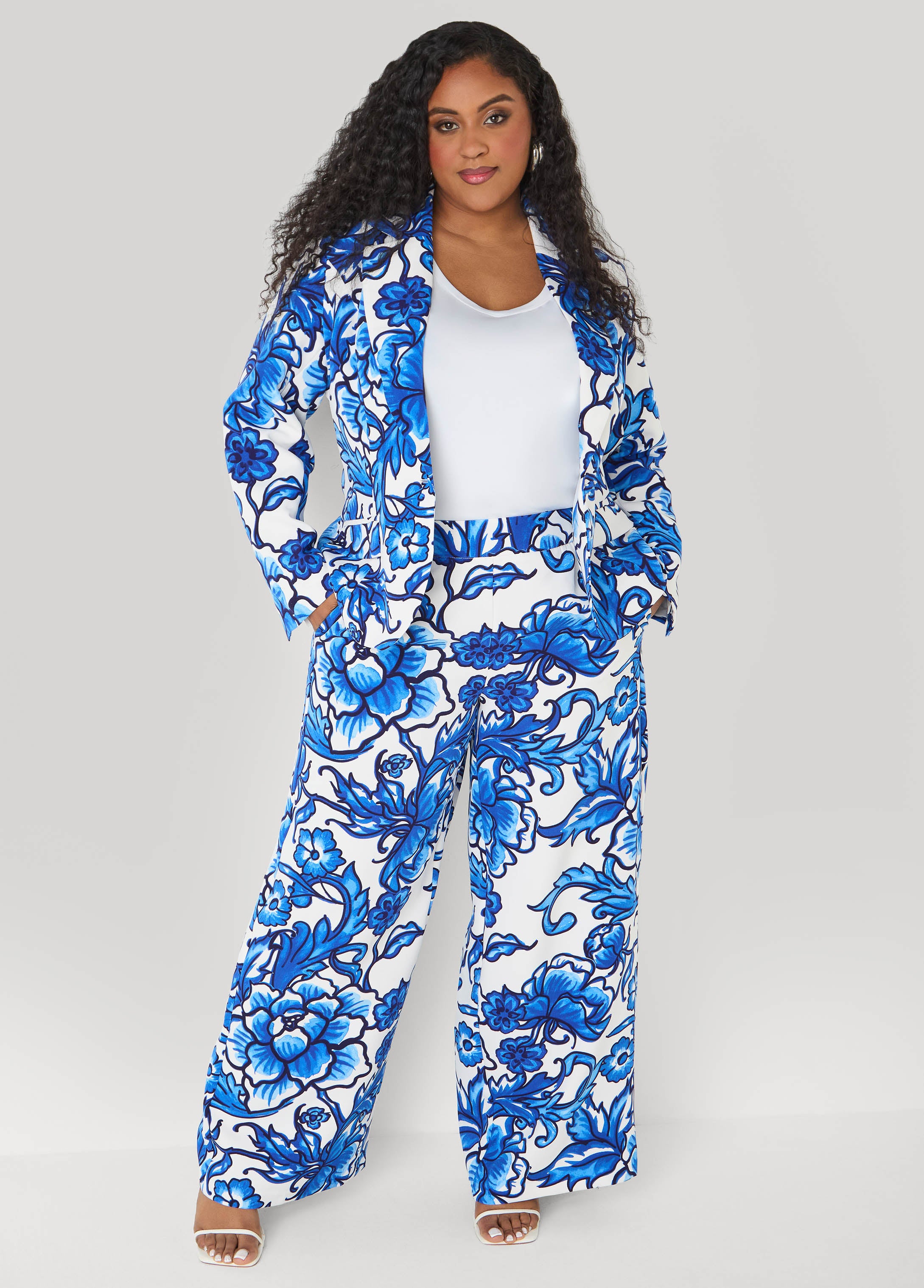 Floral Wide Leg Pants