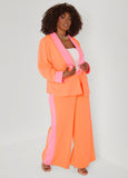 Neon Two Tone Wide Leg Trousers
