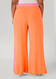 Neon Two Tone Wide Leg Trousers